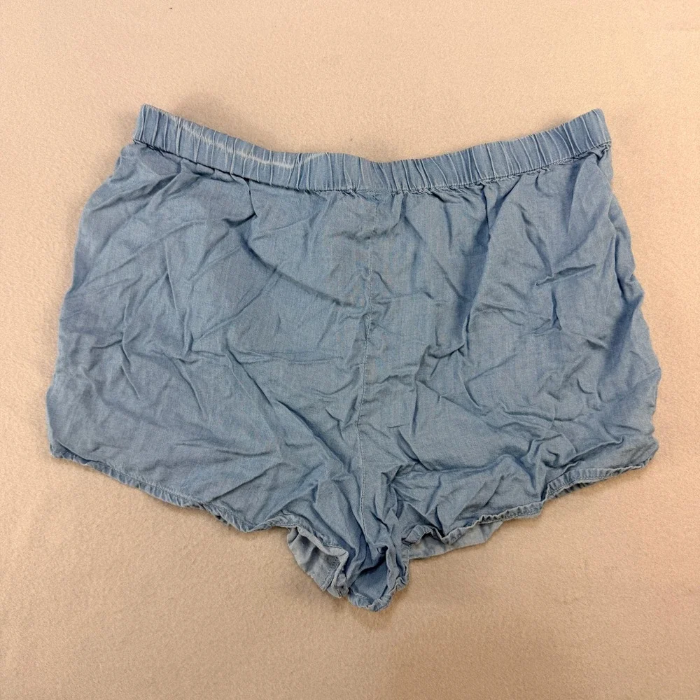 Tucker + Tate Kids XL 14/16 Light Blue Tencel Lyocell Shorts Crochet Lace Trim